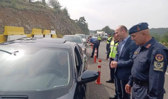 Köyceğiz Kaymakamı Maslak 'Bayramınız Kemerli Olsun' uygulamasına katıldı