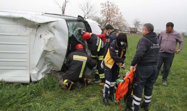 Kula'da meydana gelen 2 kazada 1 kişi yaralandı