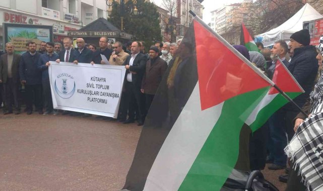 Kütahya Sivil Toplum Kuruluşları Dayanışma Platformu&#039;ndan Mescid-i Aksa saldırılarına yönelik tepki