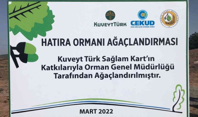 Kuveyt Türk çalışanları ve aileleri için 17 bin fidan dikiyor