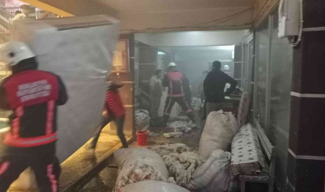 Malatya'da depo yangını