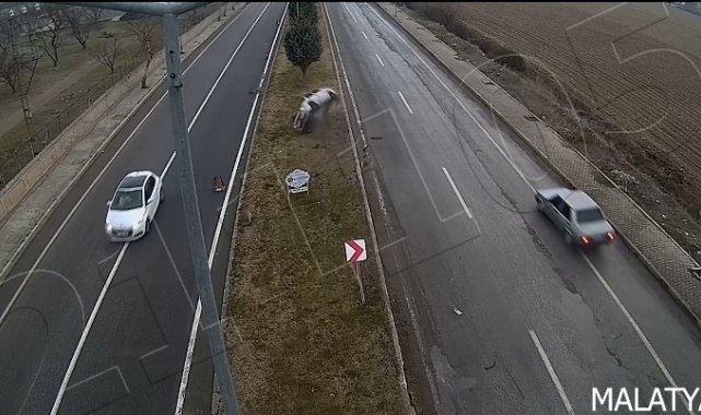Malatya'daki kazalar kameralara yansıdı