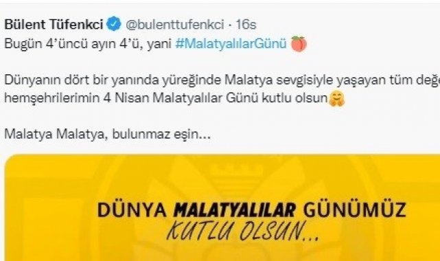 Malatyalılar Günü'ne sosyal medya ilgisi