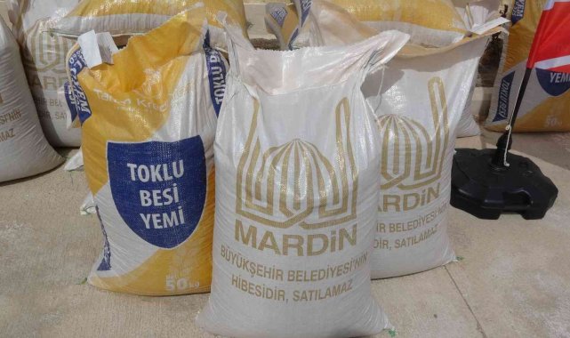 Mardin'de üreticilere yüzde 90 hibe ile yem dağıtıldı