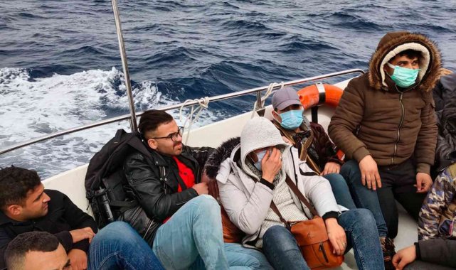 Marmaris ve Datça 45 düzensiz göçmen kurtarıldı