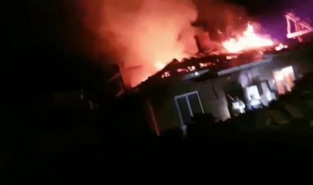 Mecitözü'nde yangın