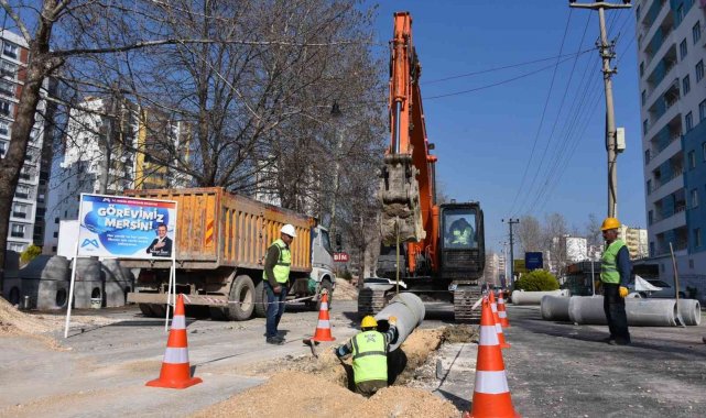 MESKİ'nin yağmursuyu çalışmaları devam ediyor