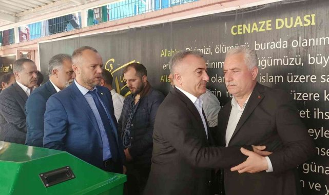 MHP&#039;li başkanın ağabeyi son yolculuğuna uğurlandı