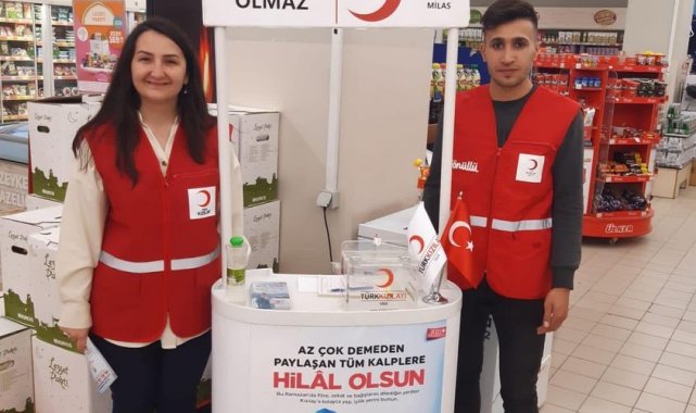 Milas'ta ihtiyaç sahibi ailelere yardım