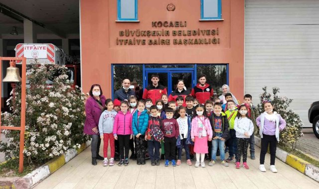 Minik öğrencilere itfaiyecilik anlatıldı