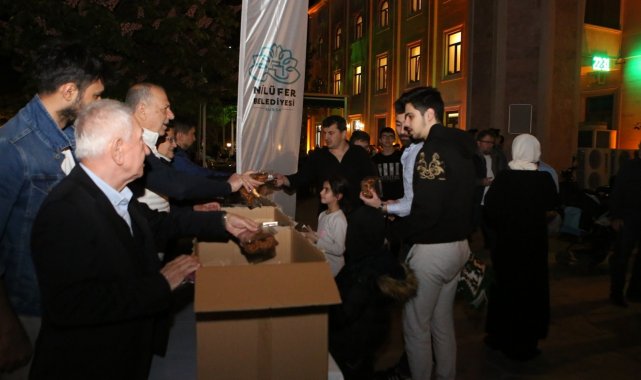 Nilüfer'de Kadir Gecesi ikramı