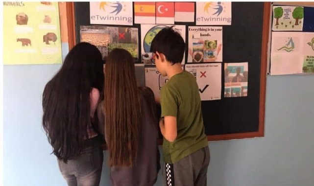 Öğrenci ve öğretmenlerden çevreci proje