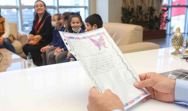 Öğrencilerden Başkan Sandıkçı'ya teşekkür mektubu