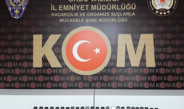 Ordu&#039;da kaçak cep telefonu operasyonu