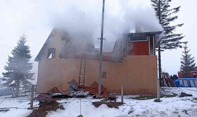 Ordu&#039;da tomruk deposunda korkutan yangın