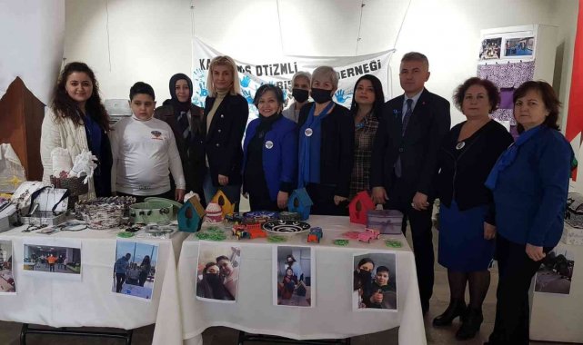 Otizmli çocuklara destek için sergi açıldı