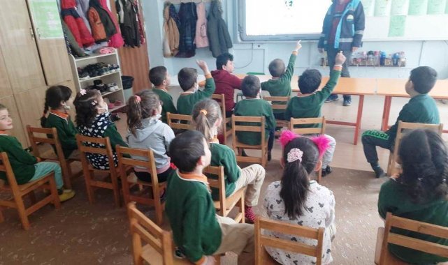 Pazarlar'da anasınıfı öğrencilerine süt eğitimi