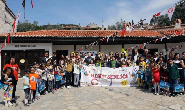 "23 Nisan Ulusal Egemenlik ve Çocuk Bayramı" resim şenliği