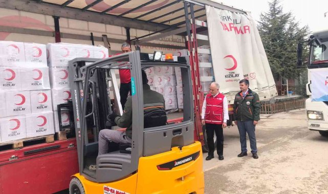 Ramazan gıda kolilere ihtiyaç sahibi vatandaşlara ulaştırılıyor