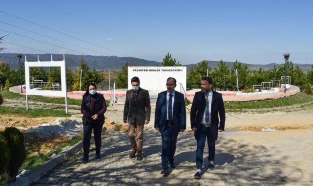 Rektör Beydemir MYO'da incelemelerde bulundu