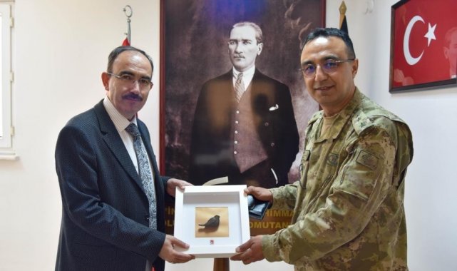 Rektör Beydemir'den Bozüyük Garnizon Komutanı Yüzbaşı İnanç'a ziyaret