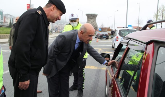 Rize'de 'Bayramınız kemerli olsun' denetimi yapıldı