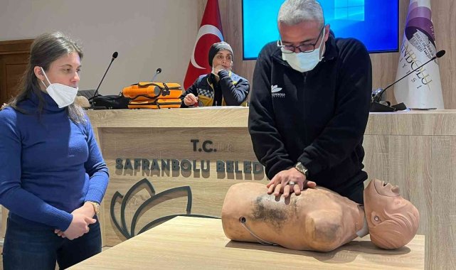 Safranbolu'da işletme personeline ilk yardım eğitimi verildi