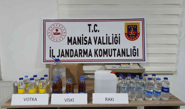 Salihli'de kaçak alkol operasyonu