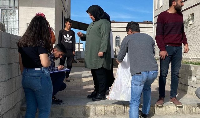 Samsat&#039;ta ihtiyaç sahibi ailelere Ramazan desteği