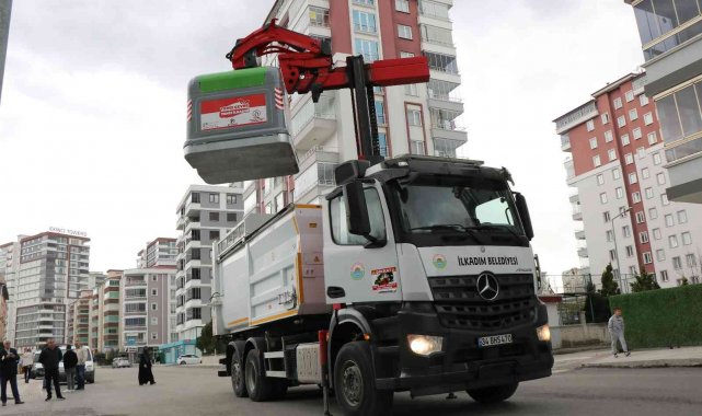 Samsun&#039;a yeni sistem çöp konteynerleri