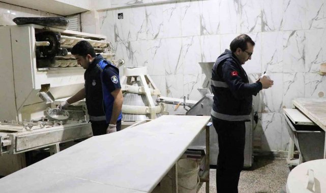Şanlıurfa'da sahur vakti fırınlar denetimi