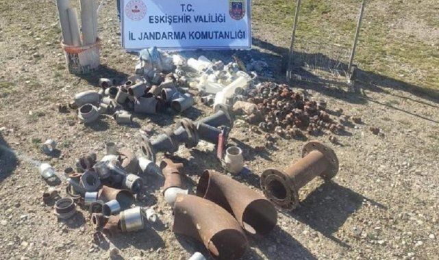 Şantiyeden malzeme çalarken suçüstü yakalandı