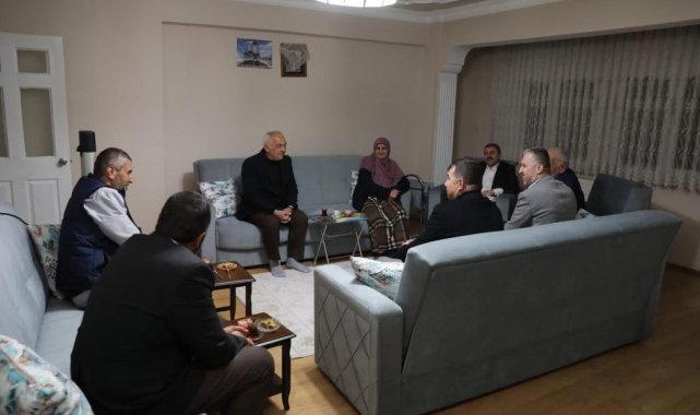 Şehit ailesini unutmadılar