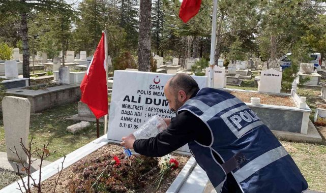 Şehit polis memuru meslektaşları tarafından yad edildi