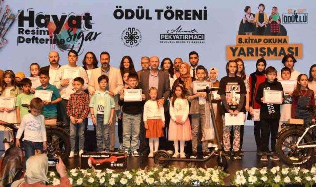 Selçuklu Belediyesi'nin kitap okuma ve resim yarışmasında ödüller sahiplerini buldu