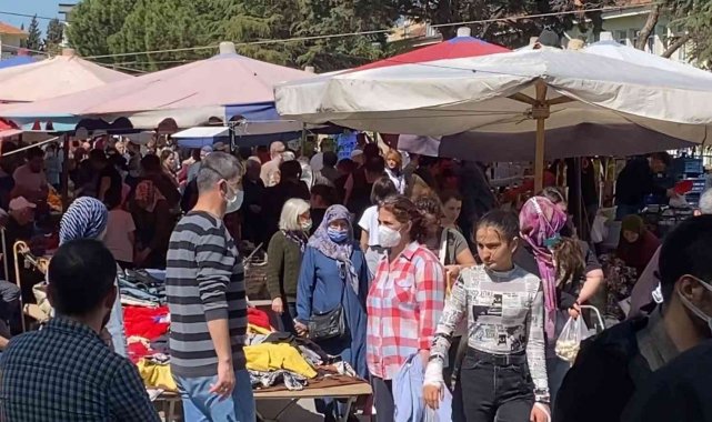 Semt pazarı doldu taştı