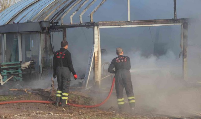 Serada çıkan yangın korkuttu
