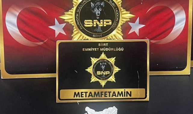 Siirt'te şüphe üzerine durdurulan şahsın üzerinden uyuşturucu çıktı