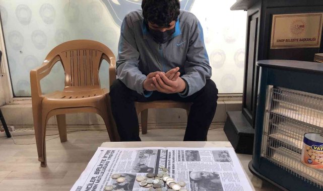 Sinop'a dışarıdan gelen dilenciyi zabıtalar yakaladı