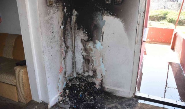 Sinop'ta yabancı uyruklu kişilerin evinde yangın