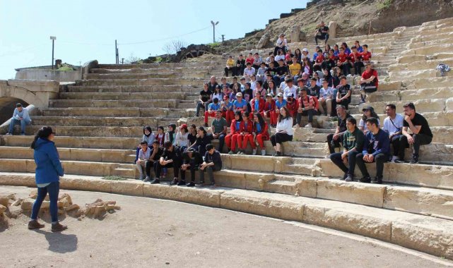 Sporcular antik kente hayran kaldı