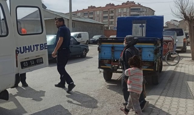 Şuhut'ta dilencilere yönelik operasyon