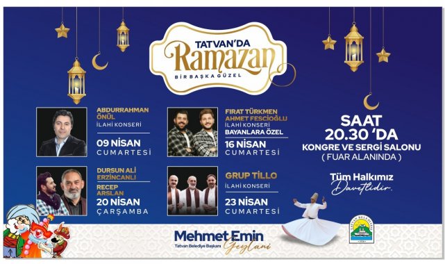 Tatvan'da Ramazan ayı etkinlikleri