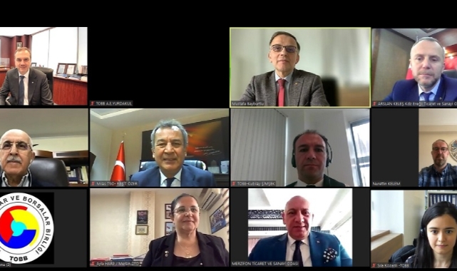 TOBB'nin Dış İlişkiler Komisyonu Sanal Ortamda Toplandı