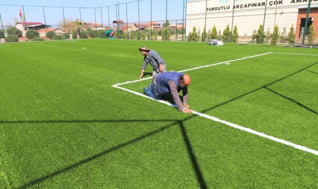 Turgutlu Belediyesinden kırsal mahallelere yeni spor alanları