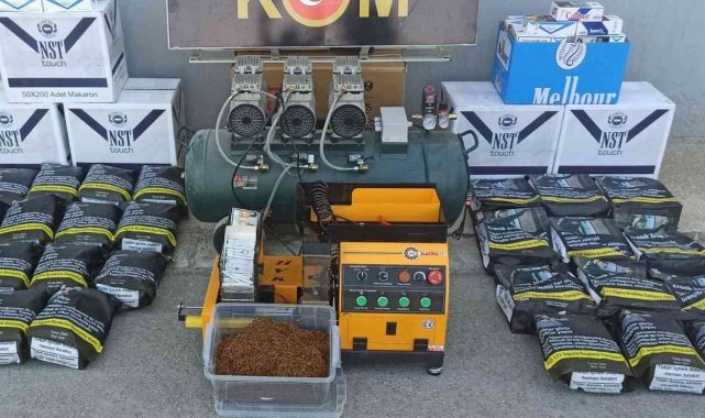 Tütün kaçakçıları binlerce ürünle yakalandı