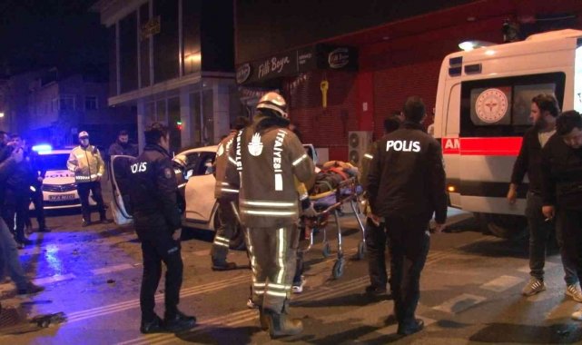 Ümraniye'de hız kazayı beraberinde getirdi: 1 yaralı