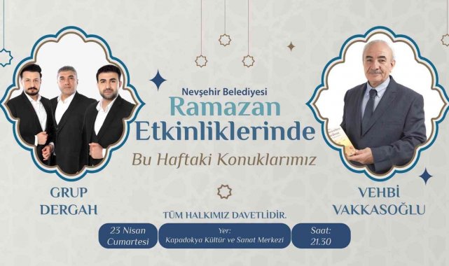 Usta Yazar Vehbi Vakkasoğlu Nevşehir'de sevenleriyle buluşacak