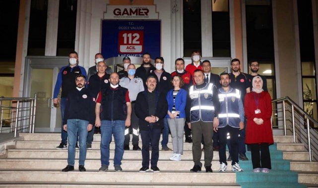 Vali Atay, 112 personelleriyle buluştu