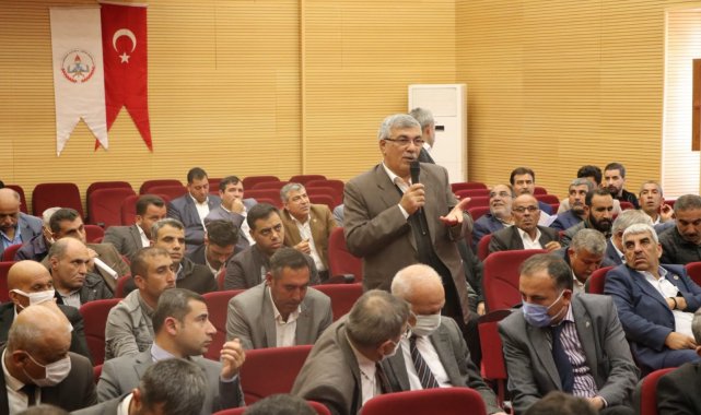 Vali Erin'in Ceylanpınar'da muhtarlarla buluştu